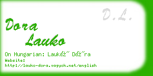 dora lauko business card